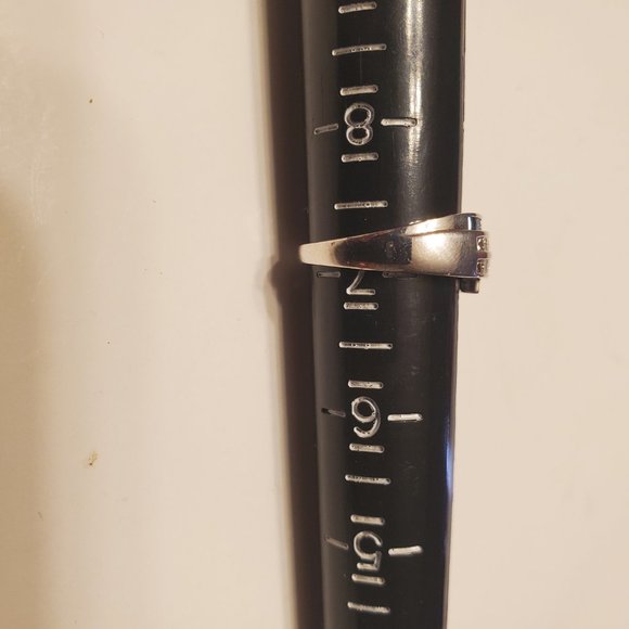 14K white gold diamond ring - Picture 10 of 10